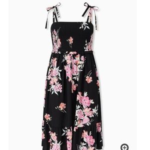 Torrid size 3 challis midi dress